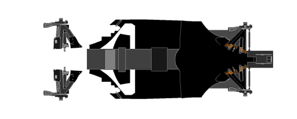 breakes and ground of the Ferrari F2007